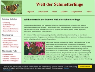Welt der Schmetterlinge - Informationen zur Sammlung und Zucht von Schmetterlingen