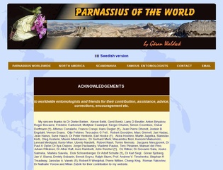 Parnassius of the World
